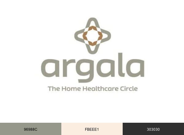 Argala Home Health brand color palette