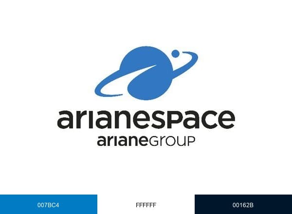 Arianespace brand color palette