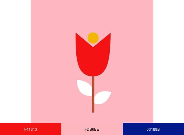 Arianna Floral brand color palette