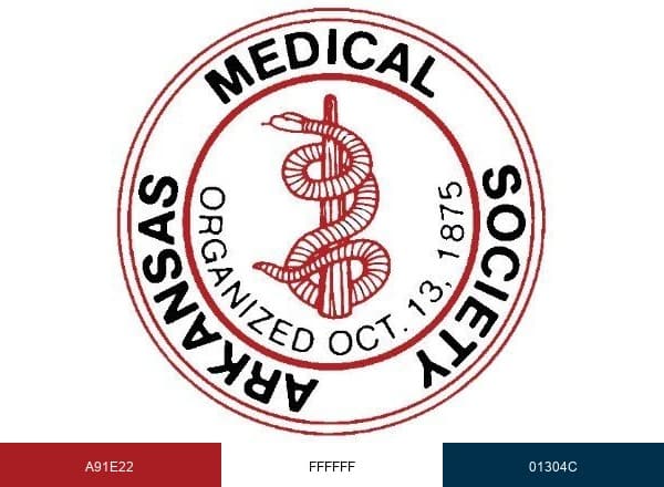 ArkMedSoc brand color palette