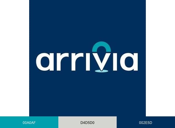 Arrivia brand color palette