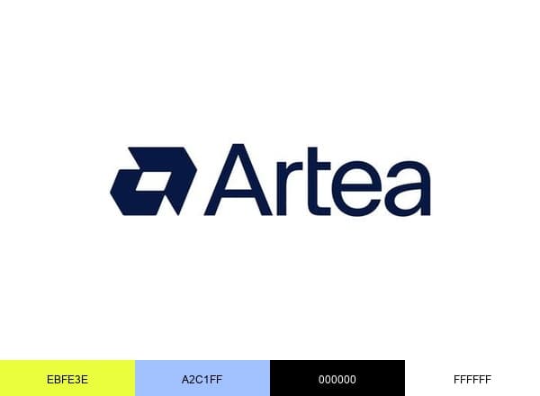 Artea Bank brand color palette