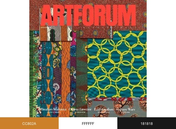Artforum brand color palette
