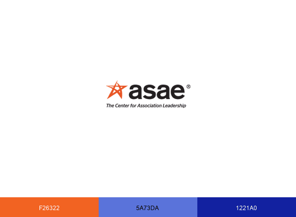 ASAE The Center for Association Leadership brand color palette