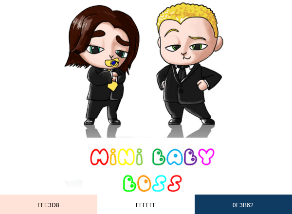 Asilonido MiniBabyBoss brand color palette