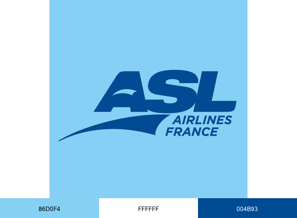 ASL Airlines France brand color palette