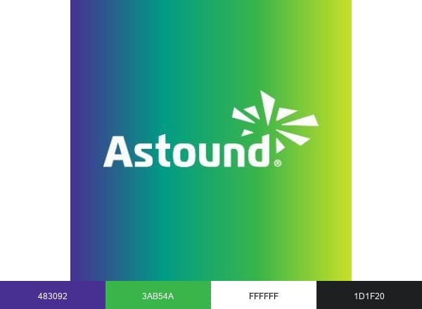 Astound Broadband brand color palette