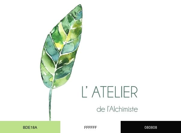 L’Alchimiste brand color palette
