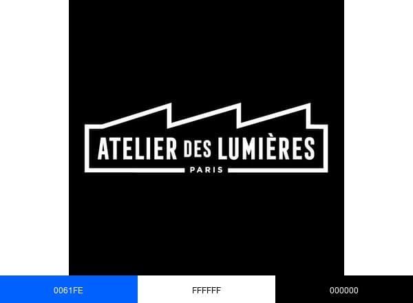 Atelier des Lumières brand color palette