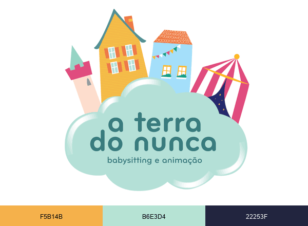A Terra do Nunca brand color palette