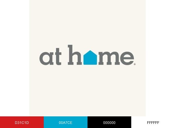 At Home brand color palette
