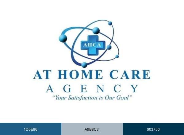 At Home Care Agency De brand color palette