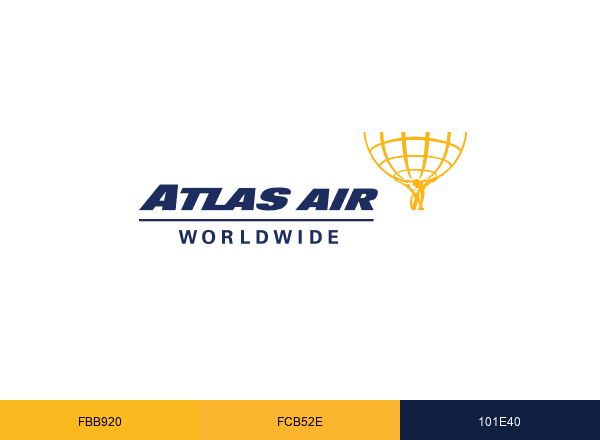 Atlas Air Worldwide brand color palette