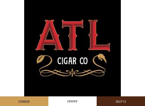 ATL Cigar Co brand color palette