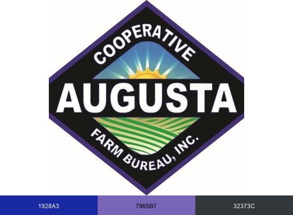 Augusta Coop Farm Bu brand color palette