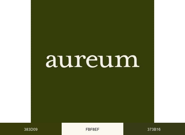 AUREUM BOTANICALS brand color palette