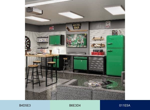 Autobox Garage Interiors brand color palette
