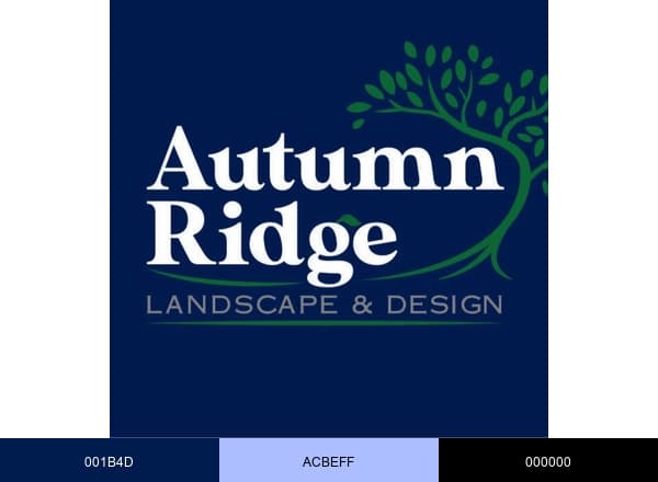 Autumn Ridge Landscape and Design brand color palette