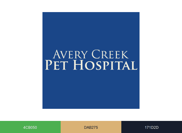 Avery Creek Pet Hospital brand color palette