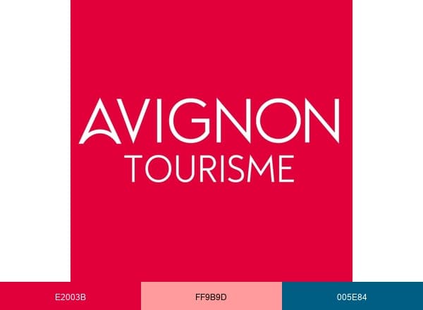 Avignon Tourisme brand color palette