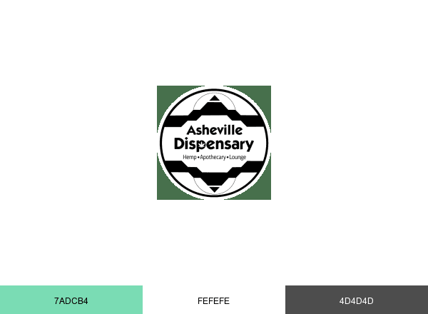 Asheville Dispensary brand color palette