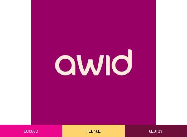 AWID brand color palette