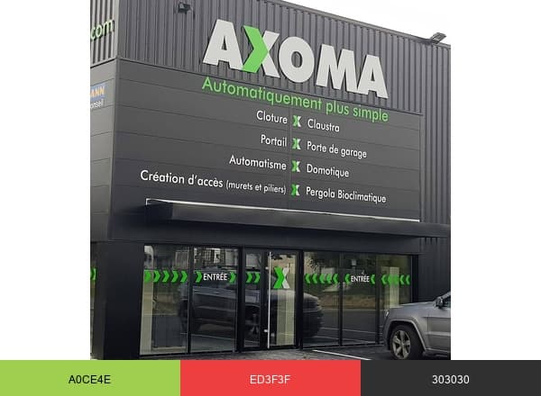 AXOMA brand color palette