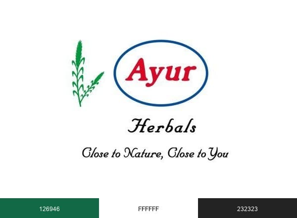 Ayur Herbals brand color palette