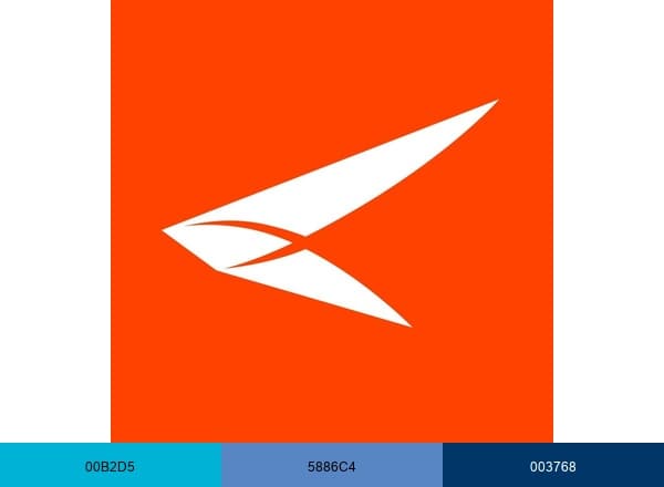 Azimuth Airline brand color palette