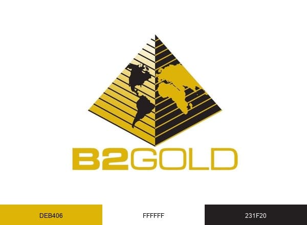 B2Gold brand color palette