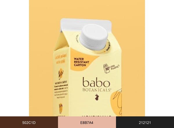 Babo Botanicals brand color palette