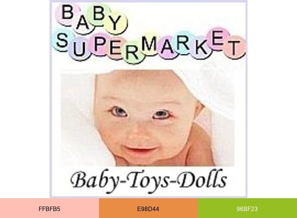 Babysupermarket brand color palette
