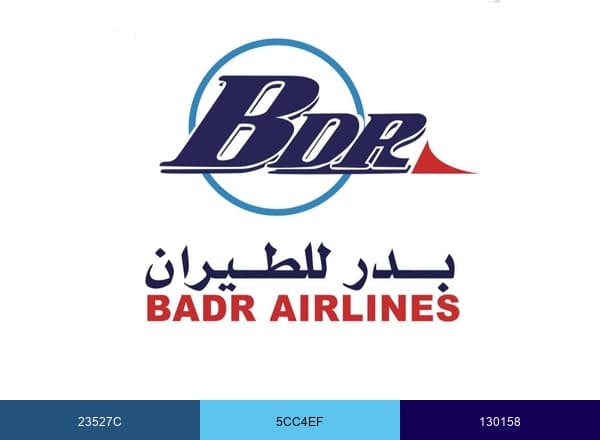 Badr Airlines brand color palette