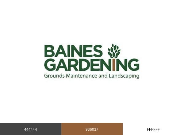 Baines Gardening brand color palette