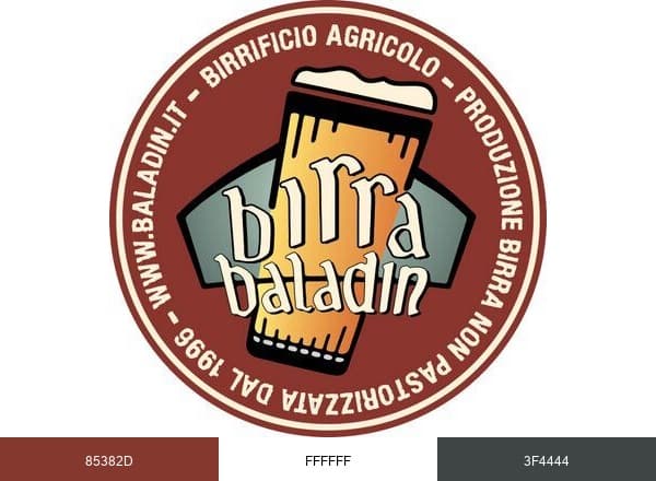 Birra Baladin brand color palette