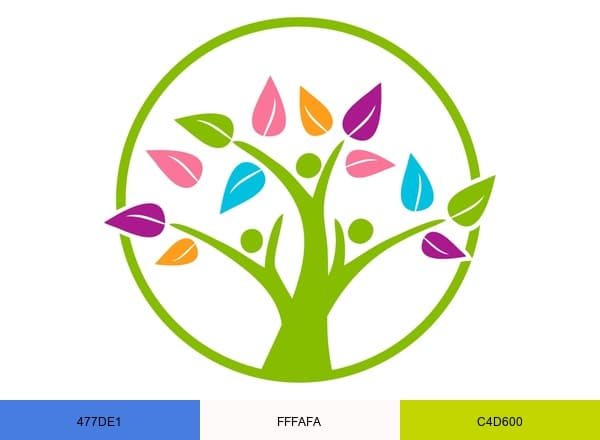 Balanced Family Academy brand color palette