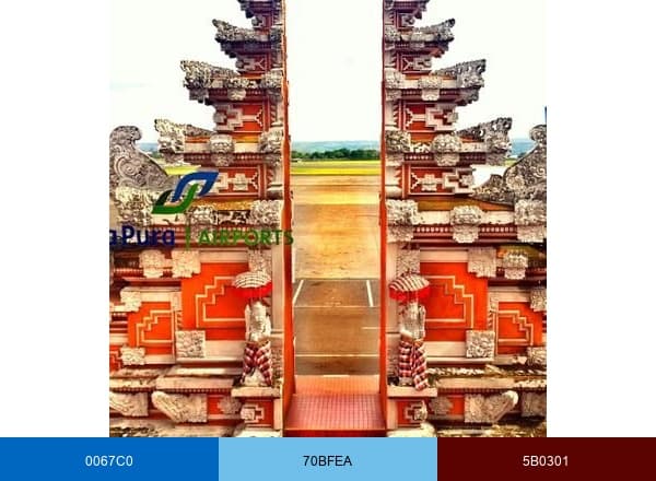 I Gusti Ngurah Rai brand color palette
