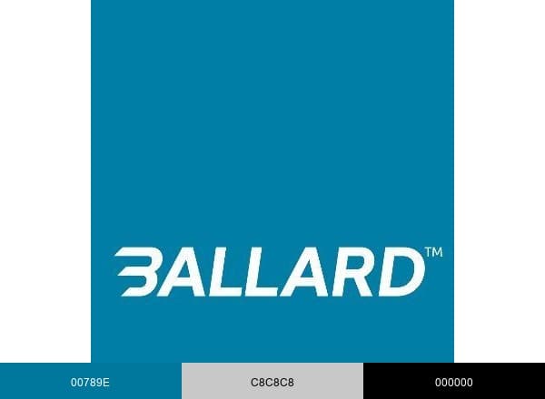 Ballard Power brand color palette