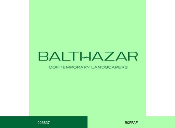 Balthazar Landscapers brand color palette