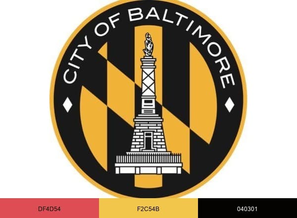 City of Baltimore brand color palette