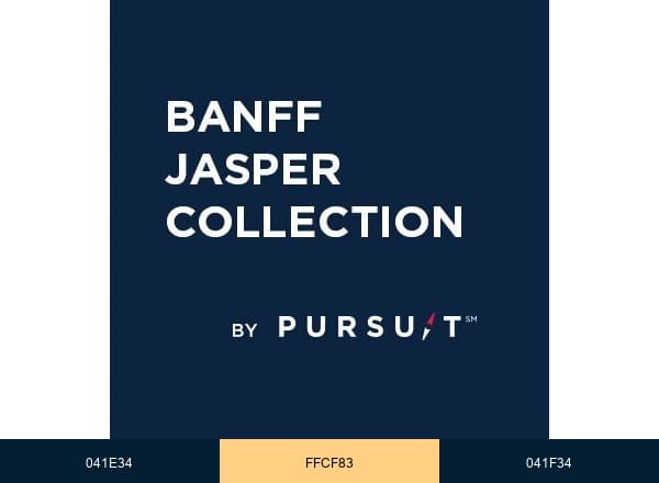 Pursuit Banff Jasper Collection brand color palette