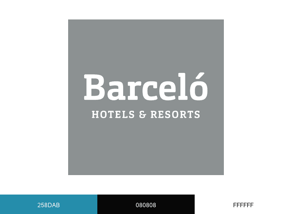 Barceló Hotel Group brand color palette