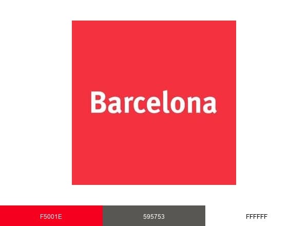 Visit Barcelona brand color palette