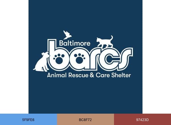 BARCS Animal Shelter brand color palette