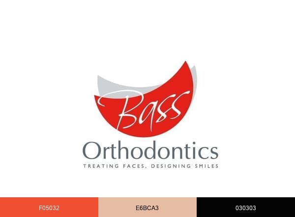 Bass Orthodontics brand color palette