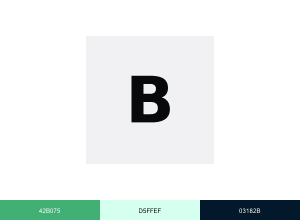 B brand color palette