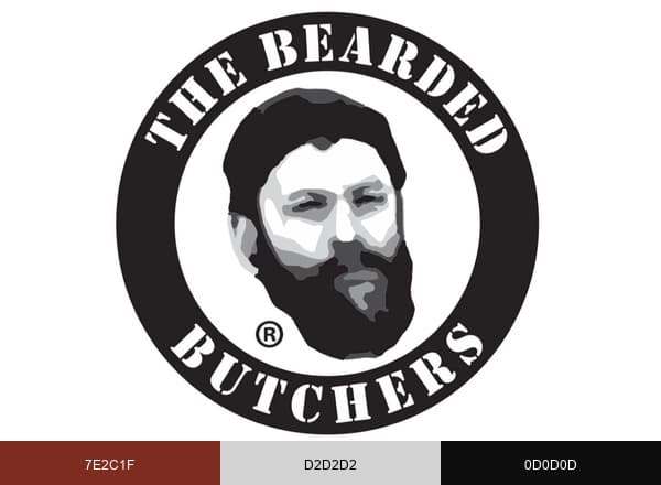 Bearded Butchers brand color palette