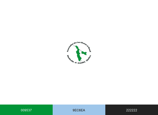 Association des lacs Beaven et Rond brand color palette