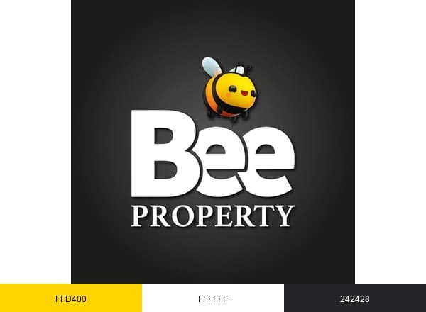 Bee Host & Property brand color palette