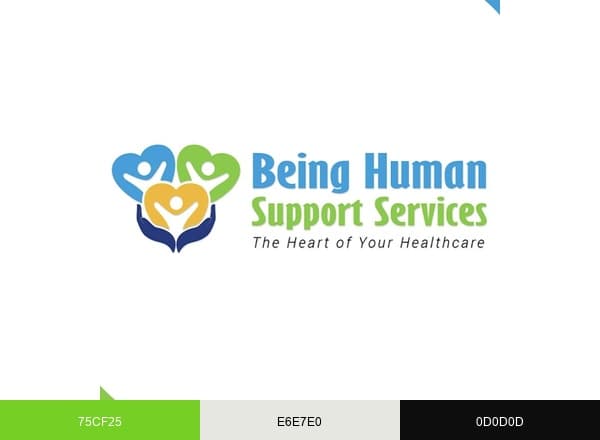 Being Human Support Services brand color palette